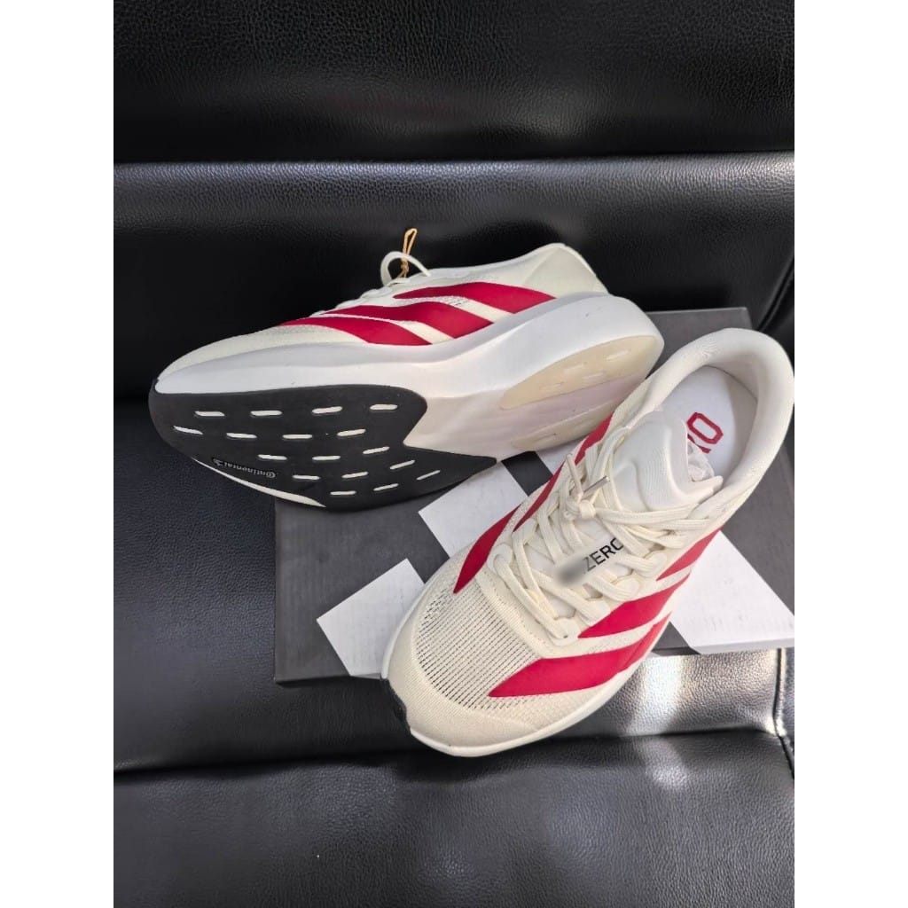 Customer photo review of Adidas Adizero EVO SL Off White Better Scarlet - ADS