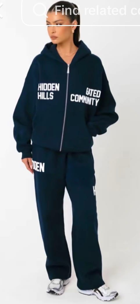 Customer photo review of GATED COMMUNITY STRAIGHT LEG SWEATPANTS NAVY
