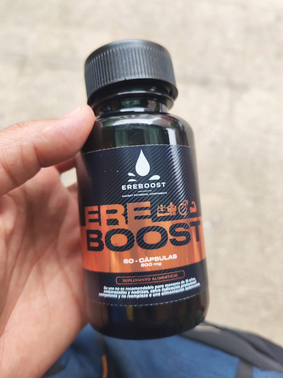 Customer photo review of EREBOOST | 60 Cápsulas
