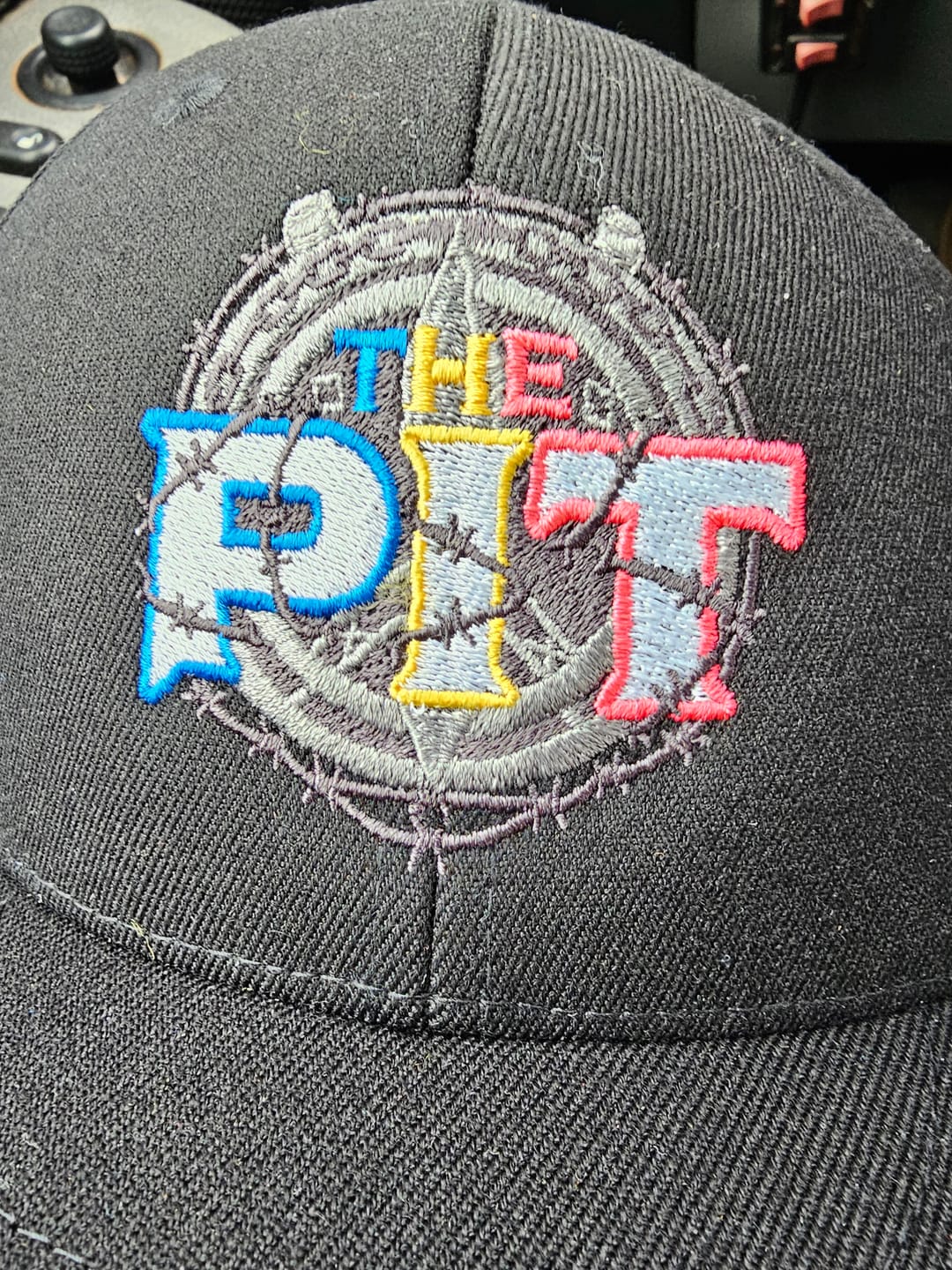 Customer photo review of Flexfit 210 Flat Bill Cap. C808