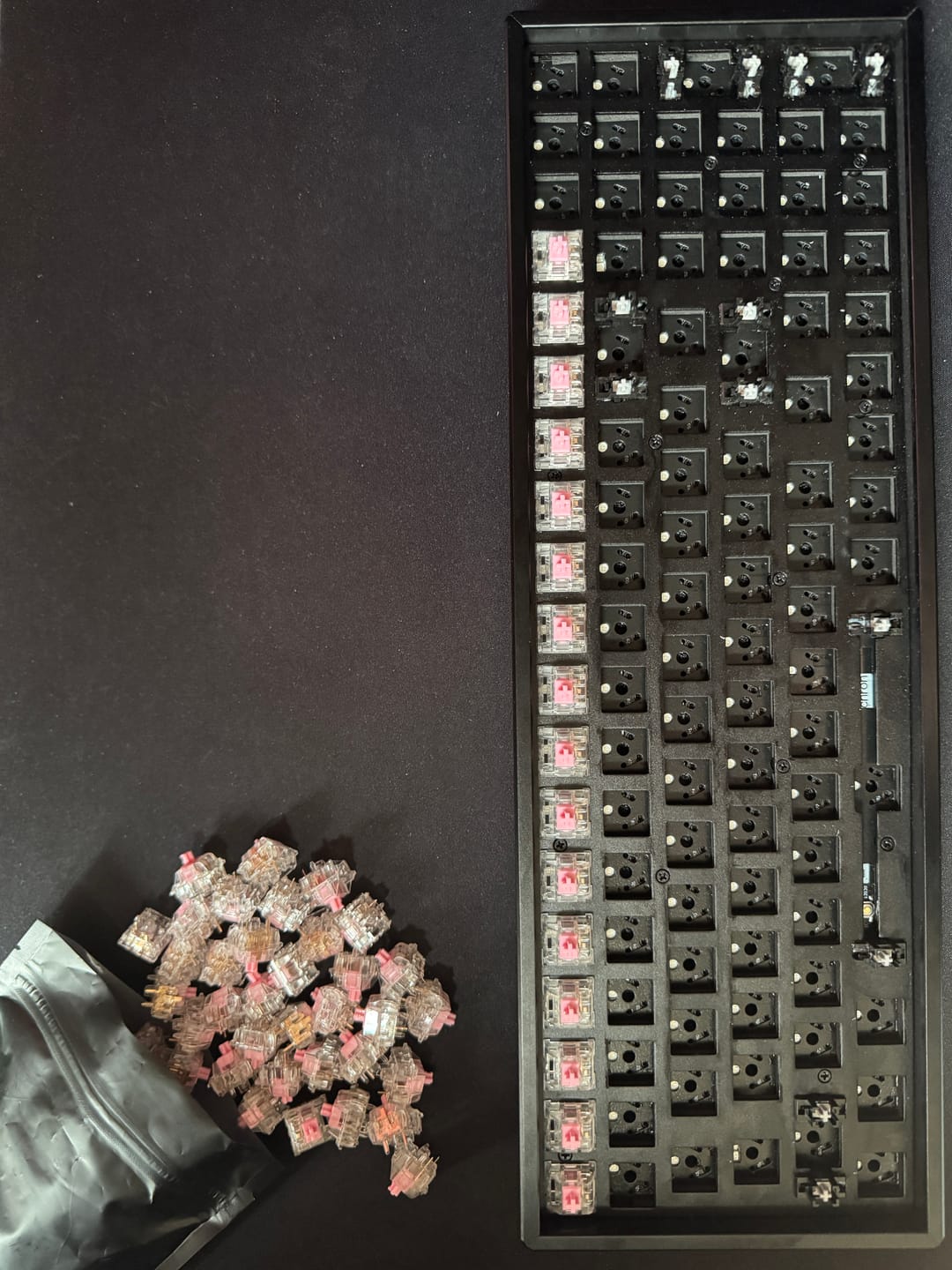 Customer photo review of KEYGEEK Y2X Linear Switch Factory Lubed (10PCS)