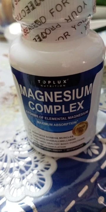 Customer photo review of Magnesio Complex 8 Formas — 1000mg | 60 Cápsulas