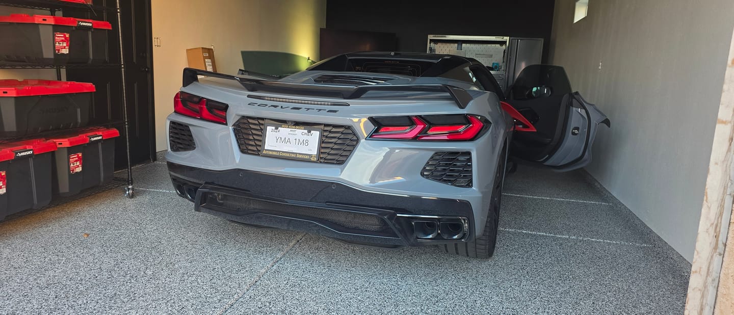 Customer photo review of Chevrolet Corvette C8 License Plate Backing