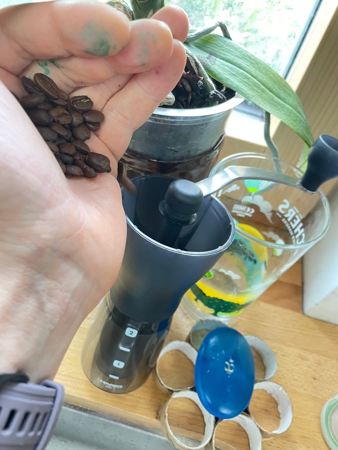 Customer photo review of Medium Roast Fairtrade Organic Coffee, Beans or Ground - 200g, 500g, 1kg