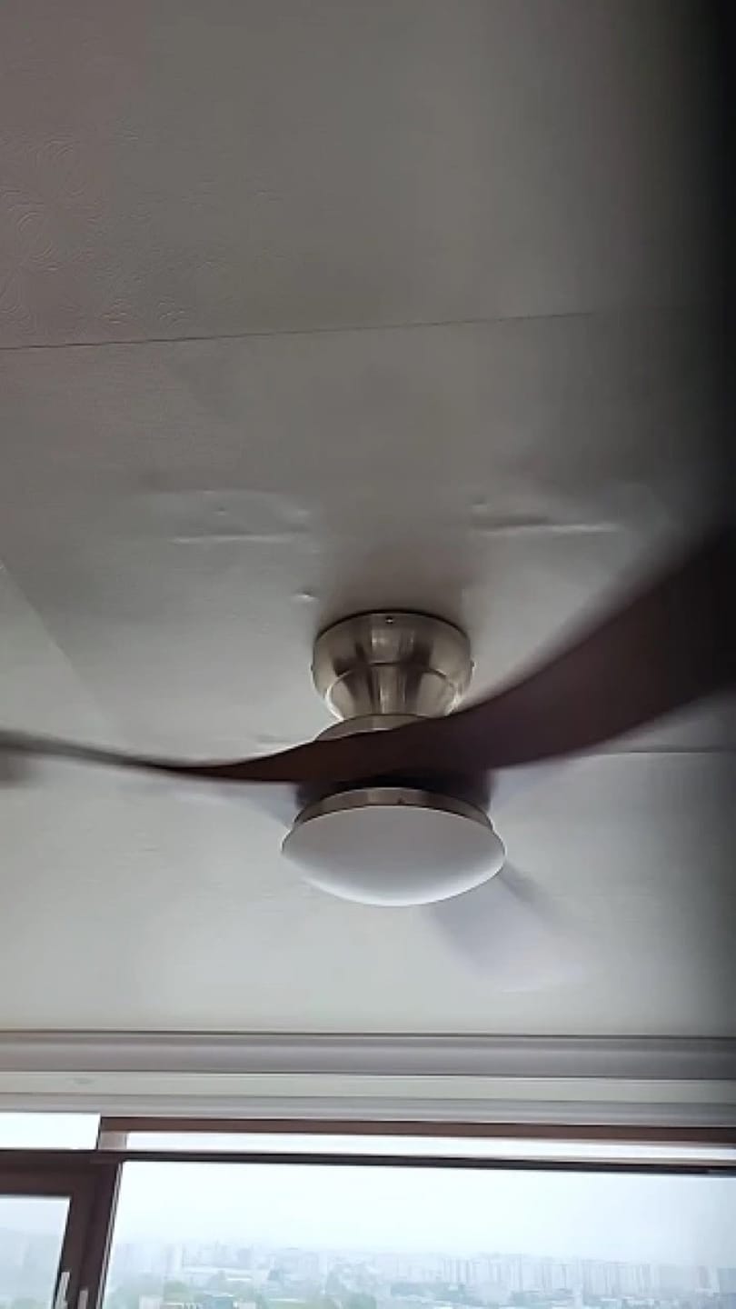 Customer photo review of Ventilateur de Plafond en Bois Massif Silencieux Haut de Gamme Avec Lumière LED, Télécommande et Réversible Été/Hiver - Sylvane