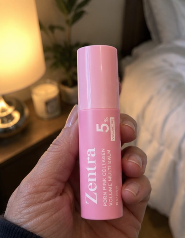 Customer photo review of pink collagen balm