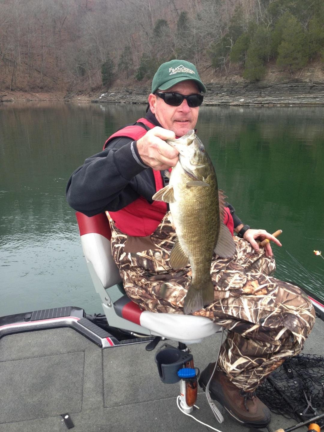 Customer photo review of Custom American Flag Fishing Shirt with UV Protection - Personalized Name A12