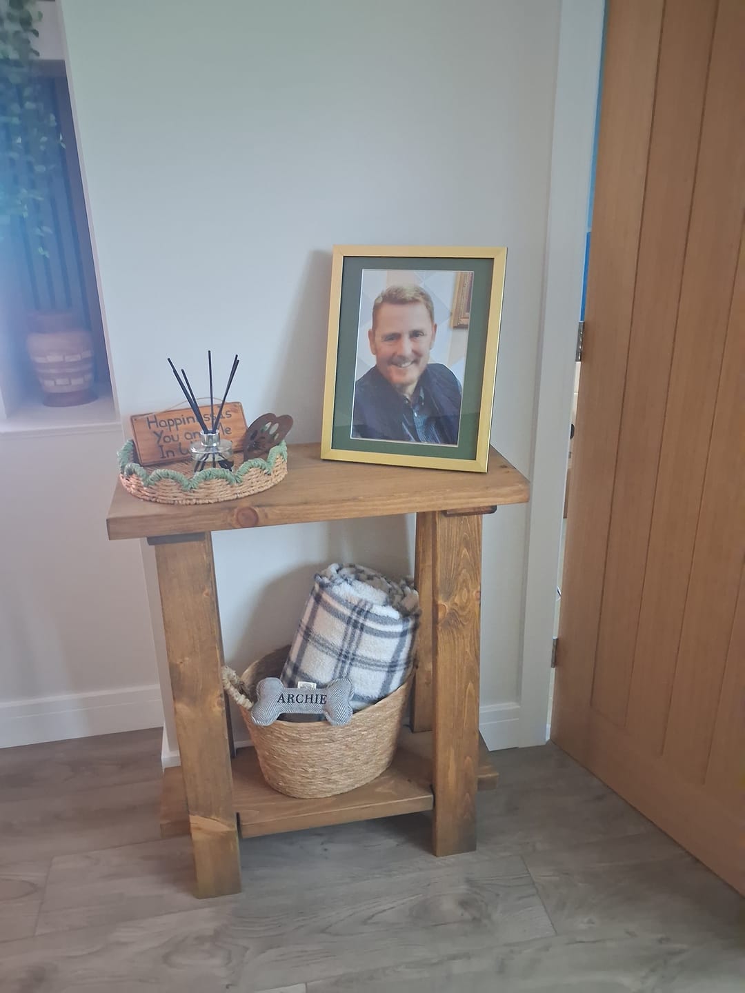 Customer photo review of Soho Solid Wood Console Table