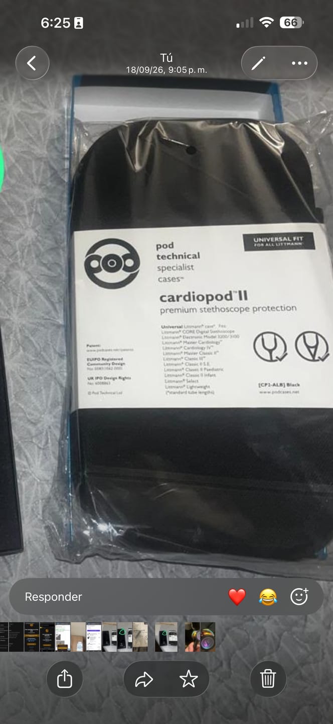 Customer photo review of Pod Technical Cardiopod II Stethoscope Case for all Littmann Stethoscopes - All Black