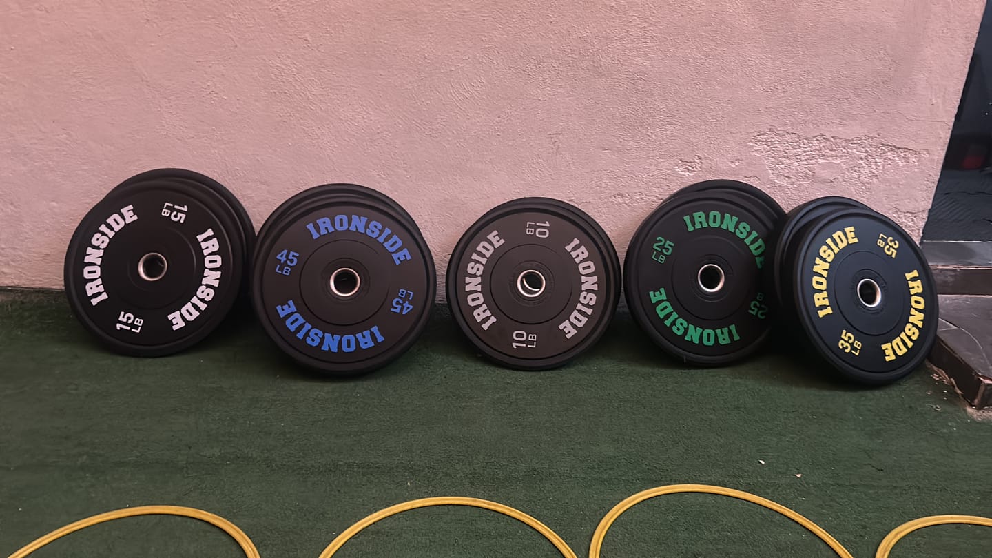 Customer photo review of Disco Olímpico Pro Bumper IRONSIDE (10 a 55 LB)