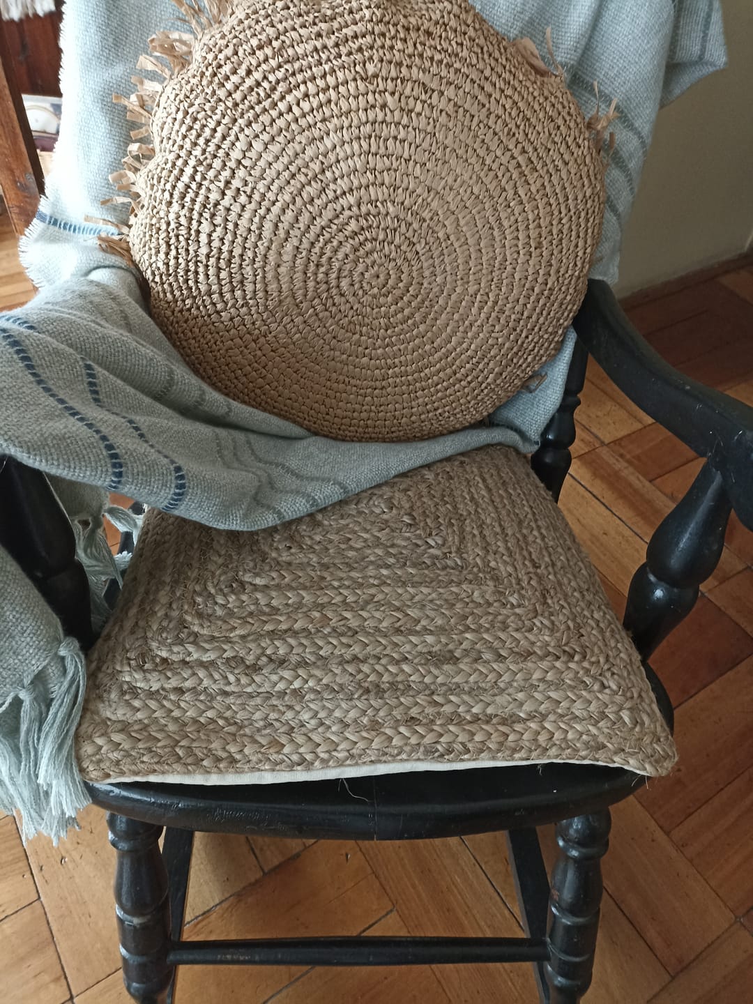 Customer photo review of Funda Cojín Yute Ural 45x45