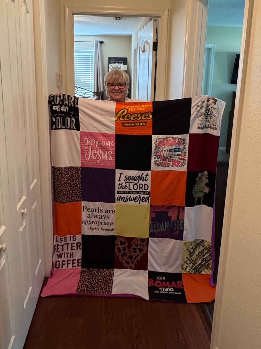 Customer photo review of Project Repat T-Shirt Quilt