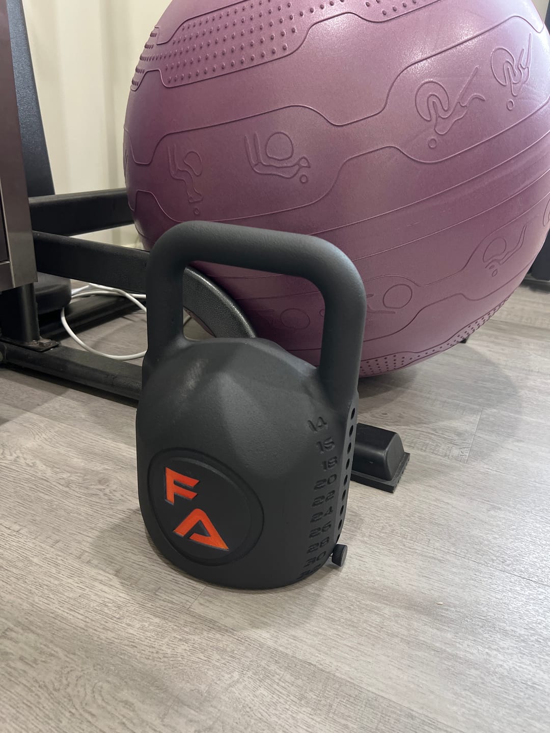Customer photo review of FA Adjustable Kettlebell