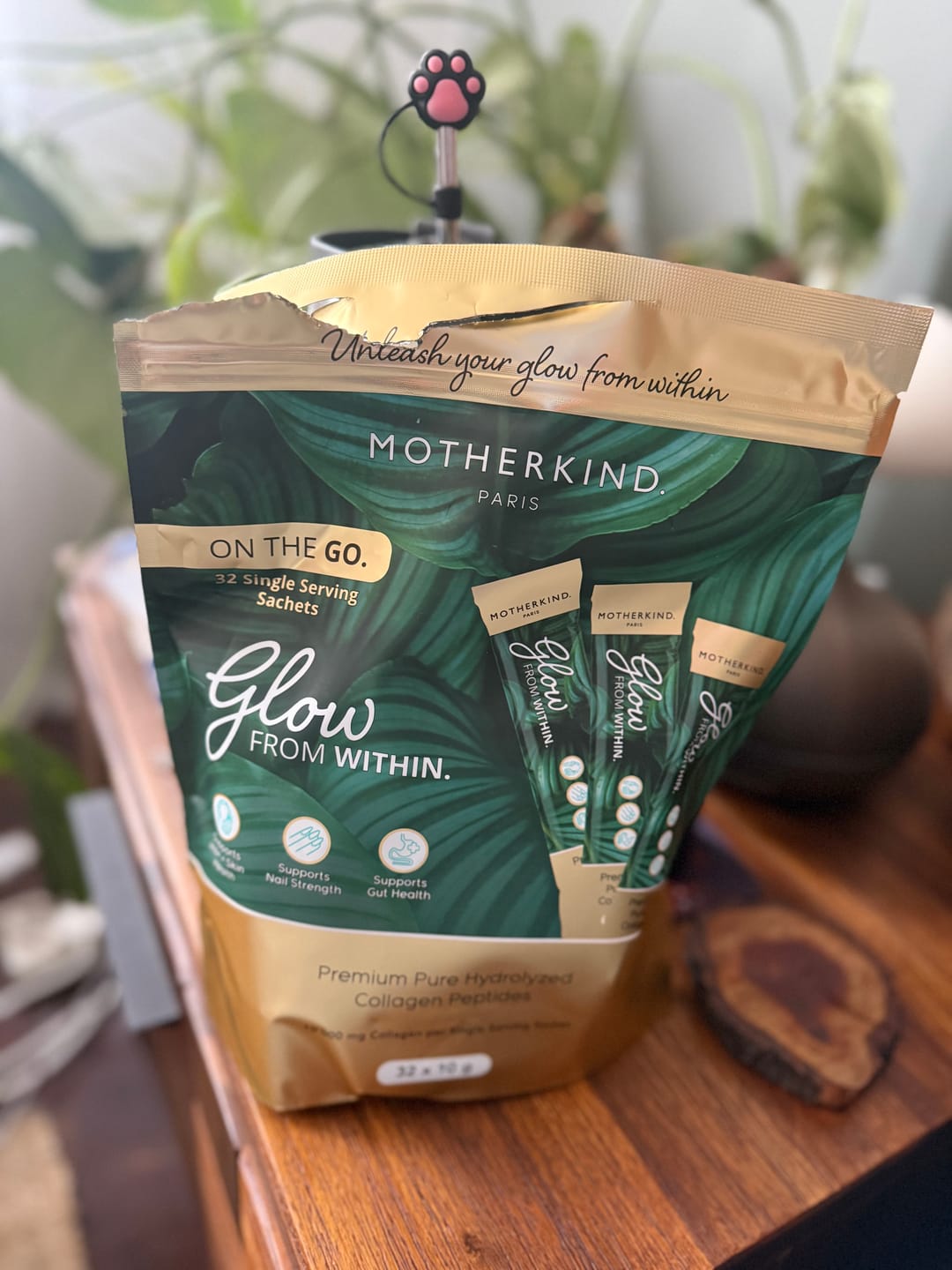 Customer photo review of Glow From Within Collagen Single Servings