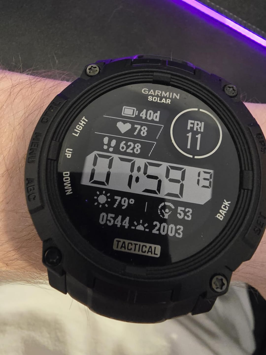 Customer photo review of Garmin Instinct 3 Tactical Edition