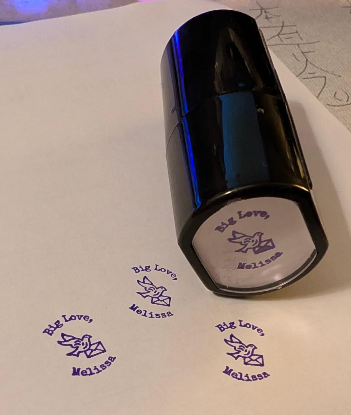 Customer photo review of Rubber Stamp ¦ Self-Inking Stamp ¦ US