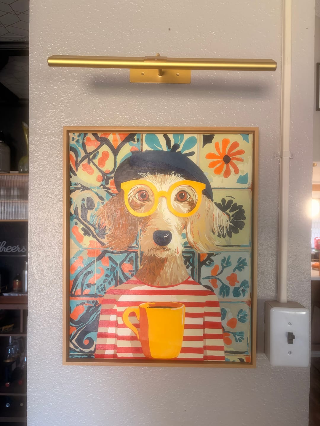 Customer photo review of French style dog | Paint by Number