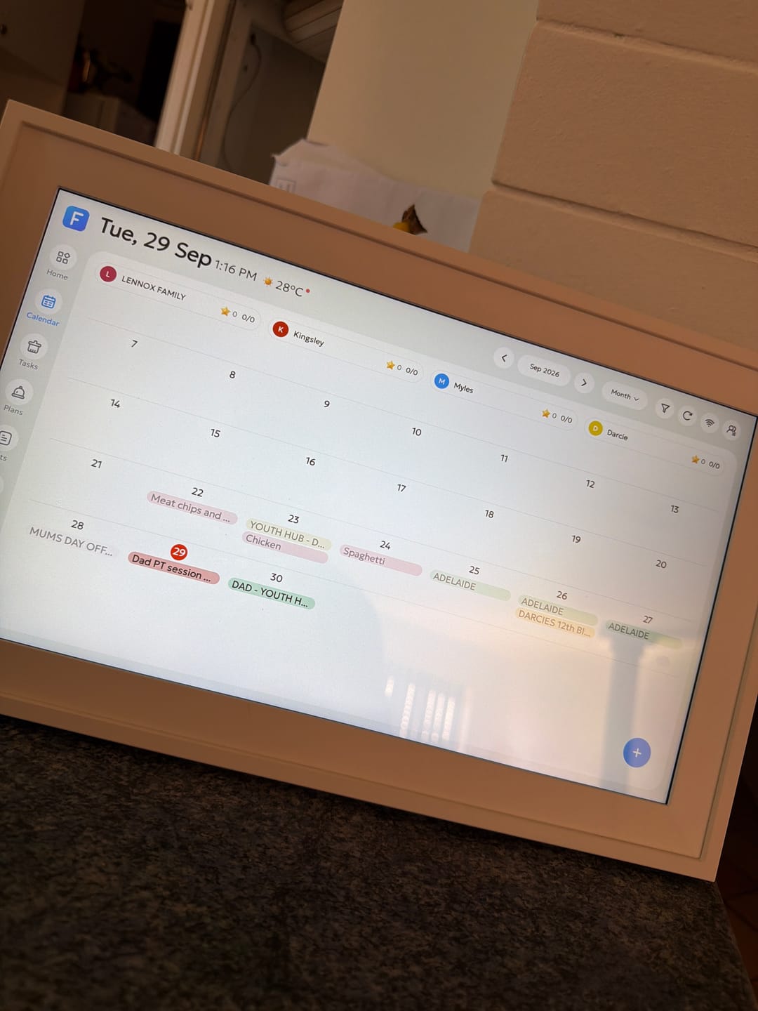 Customer photo review of Calmo Daily - Smart Family Calendar