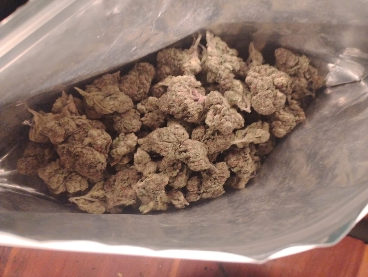 Customer photo review of Dank Blueberry Cruffin THCA Flower
