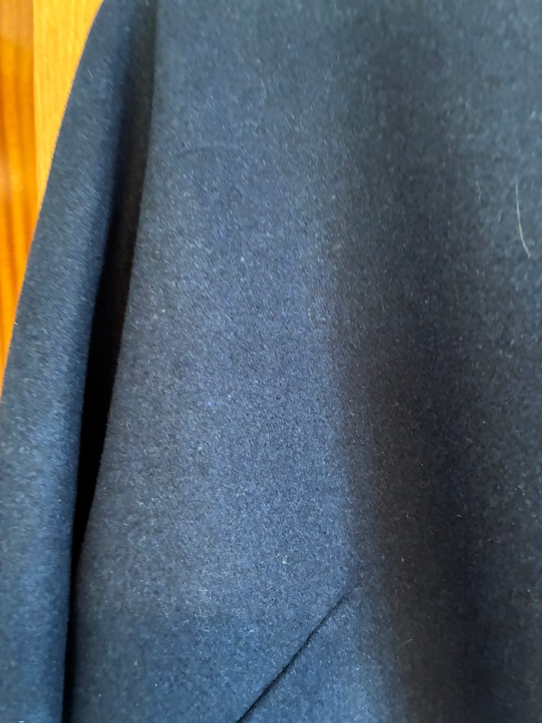 Customer photo review of Plain Wool Blend Fabric
