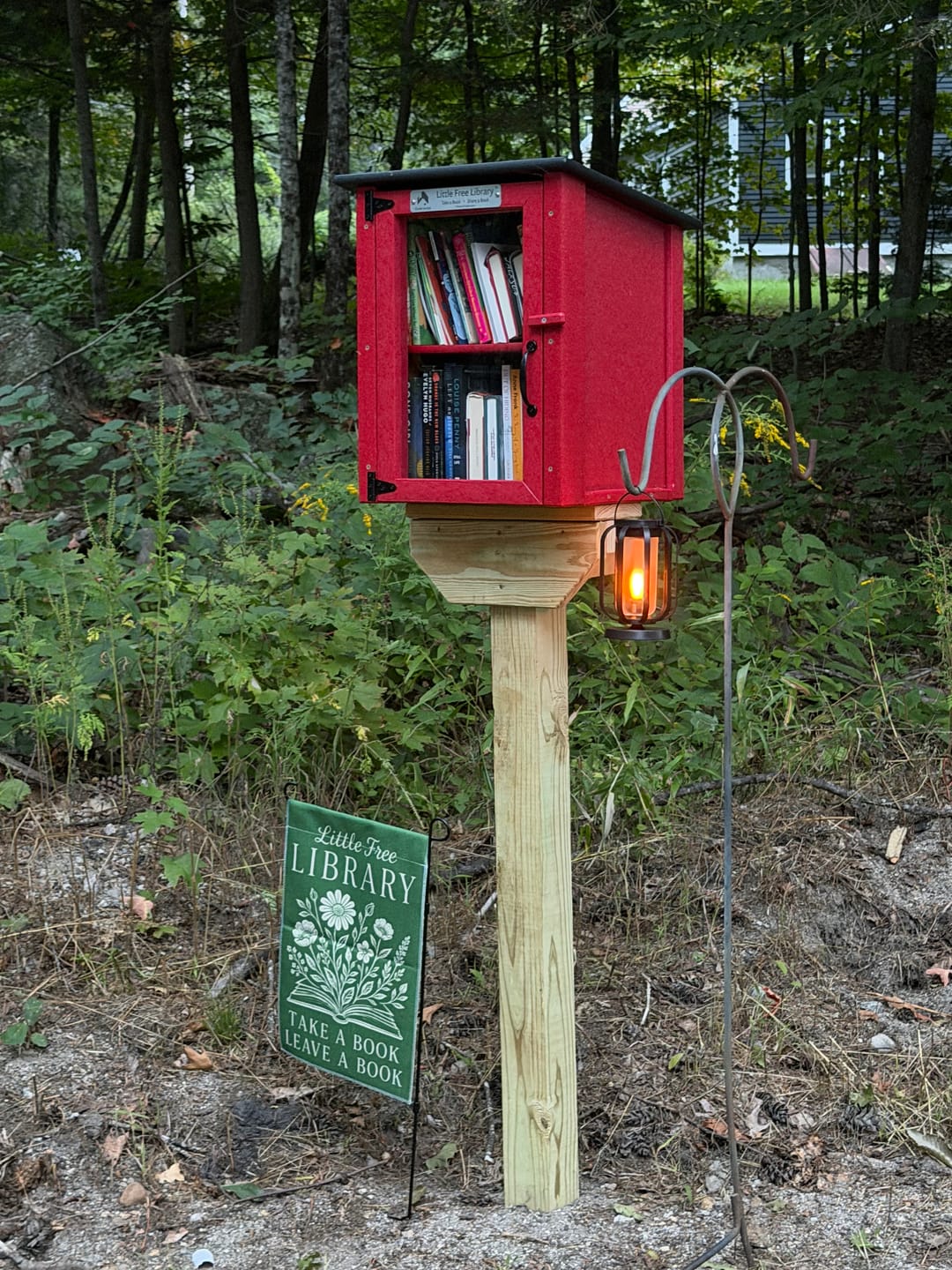 Customer photo review of Composite Two Story Red Kit Little Free Library