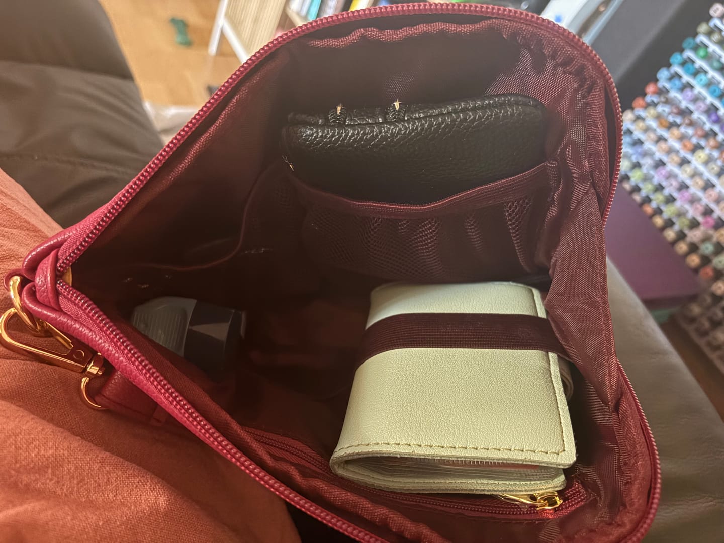 Customer photo review of Tech & Life Organiser Pouch - Berry