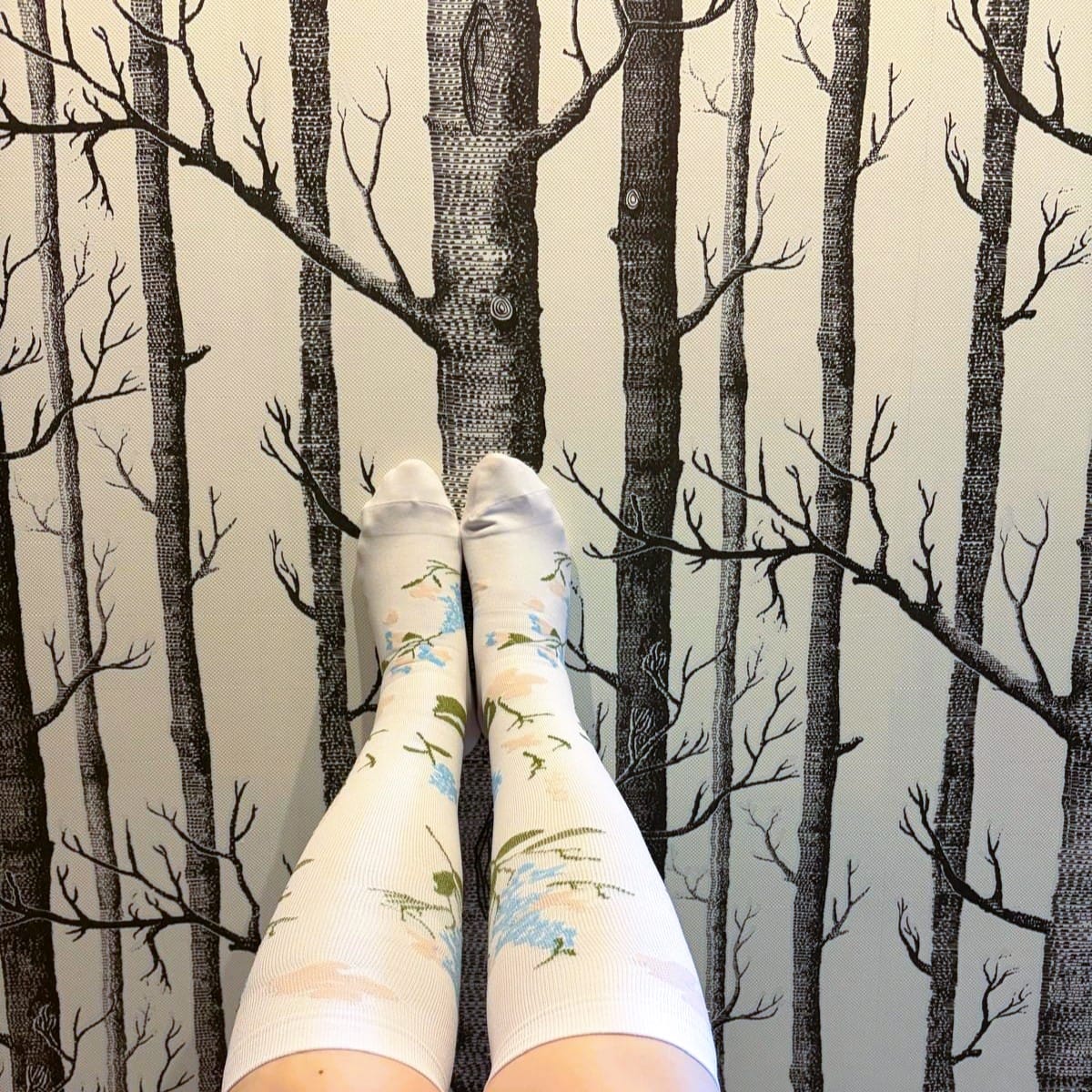 Customer photo review of Calze BambooFlow™ a Compressione punta CHIUSA – Fantasia Floreale