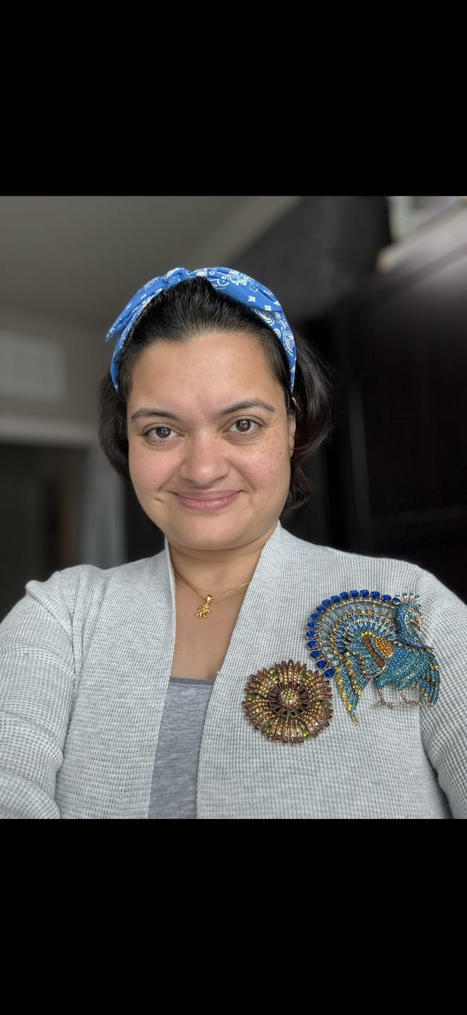 Customer photo review of HEIDI DAUS® "Tiffany Turkey" Crystal Turkey Brooch