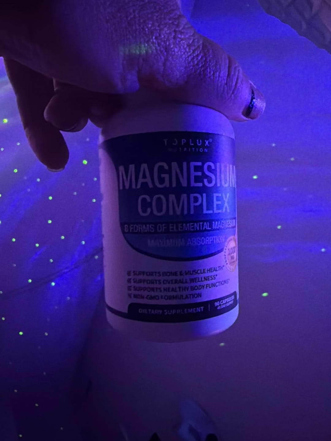 Customer photo review of Magnesio Complex 8 Formas — 1000mg | 60 Cápsulas