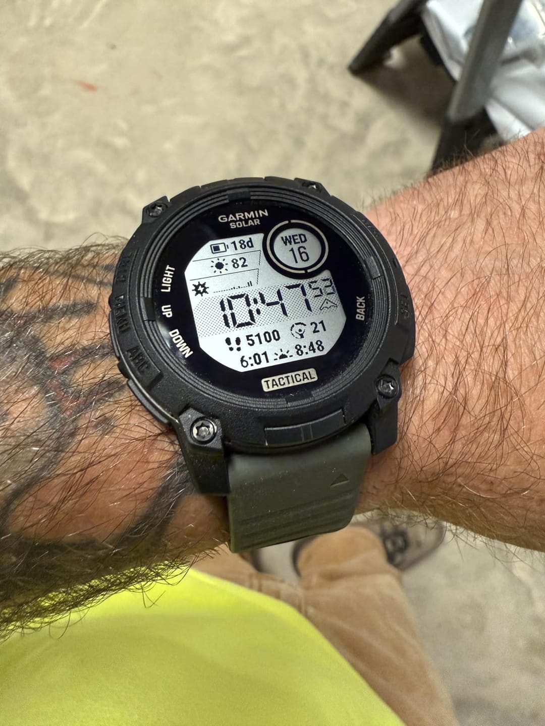 Customer photo review of Garmin Instinct 3 Tactical Edition