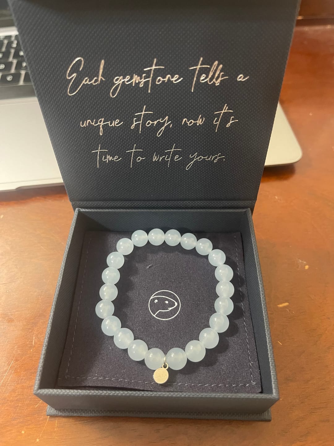 Customer photo review of Skyblue Jade Bracelet