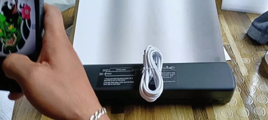 Customer photo review of 🖨️ HPRT INKLESS PORTABLE A4 THERMAL PRINTER