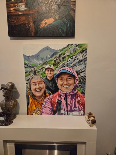 Customer photo review of Custom Paint by Numbers
