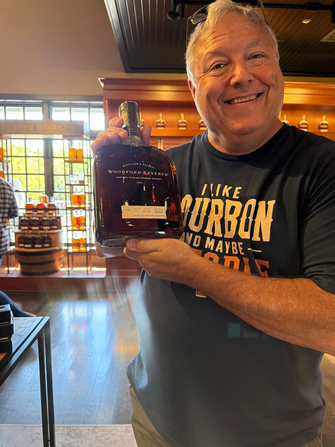 Customer photo review of Like Bourbon Maybe 3 People T-Shirt