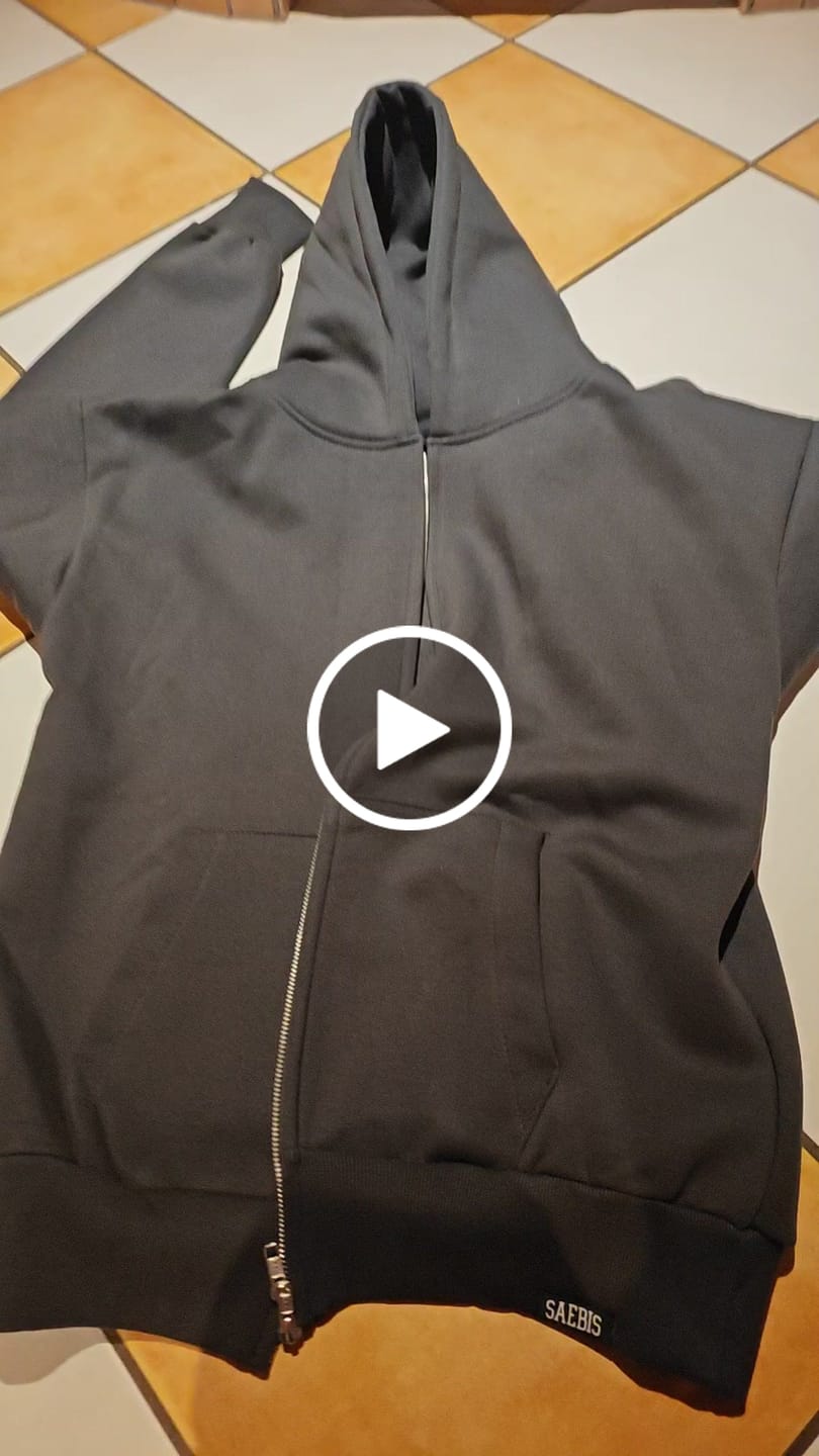 Customer video review of Lifestyle Herren Extra-Oversized Zip Hoodie mit Reißverschluss anthrazit by SAEBIS®