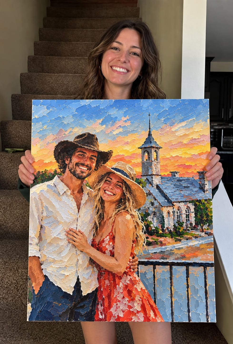 Customer photo review of Custom Paint by Numbers Kit - Turn Your Photo Into Hand-Painted Art