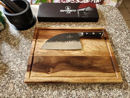 Customer photo review of Dynasty Series Serbian Cleaver