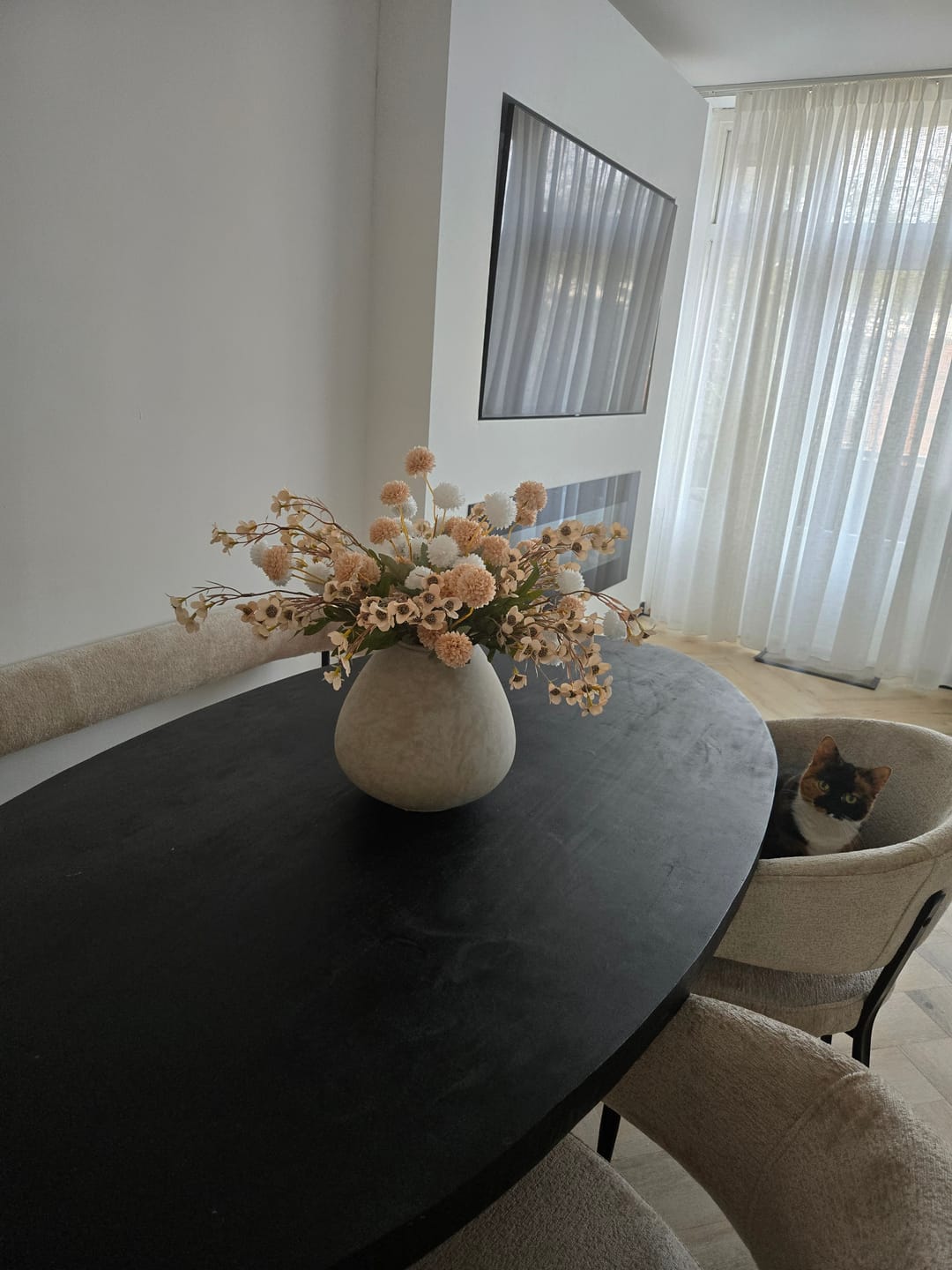 Customer photo review of Wax Arrangement - Beige mix