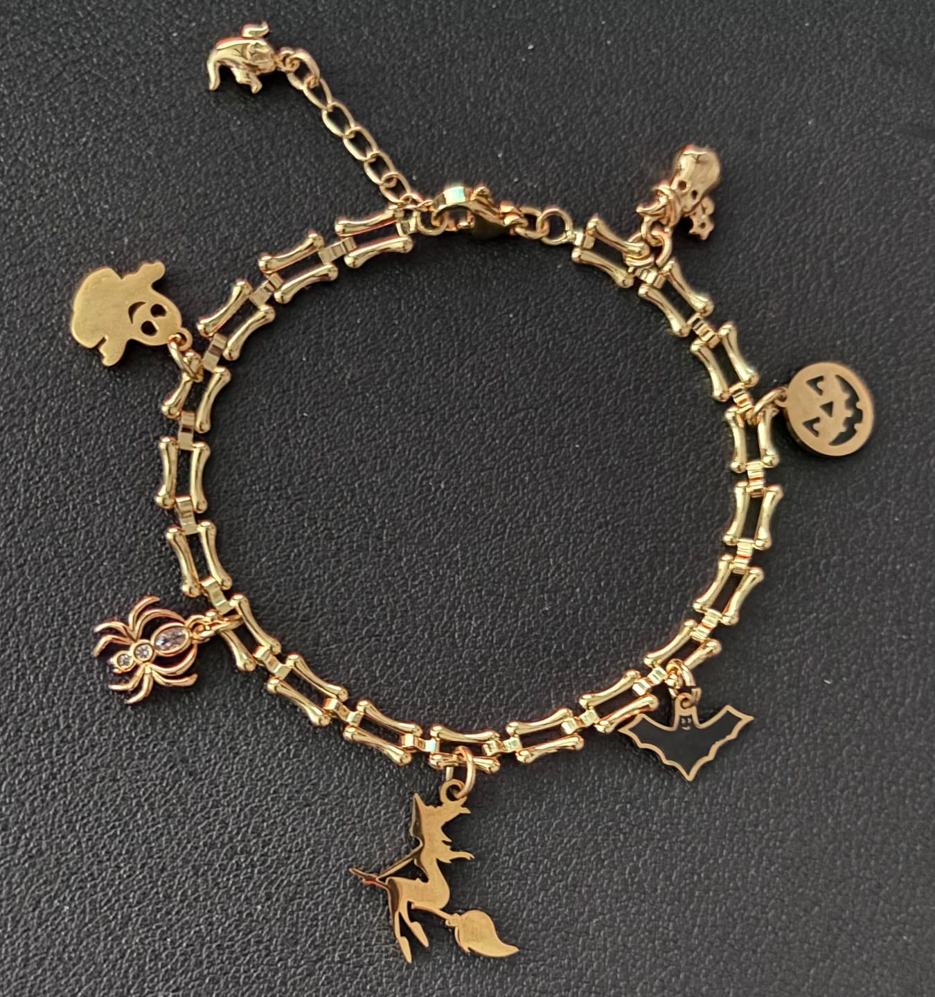Customer photo review of I'm On My Way Witches GOLD Charm (SURPRISE)