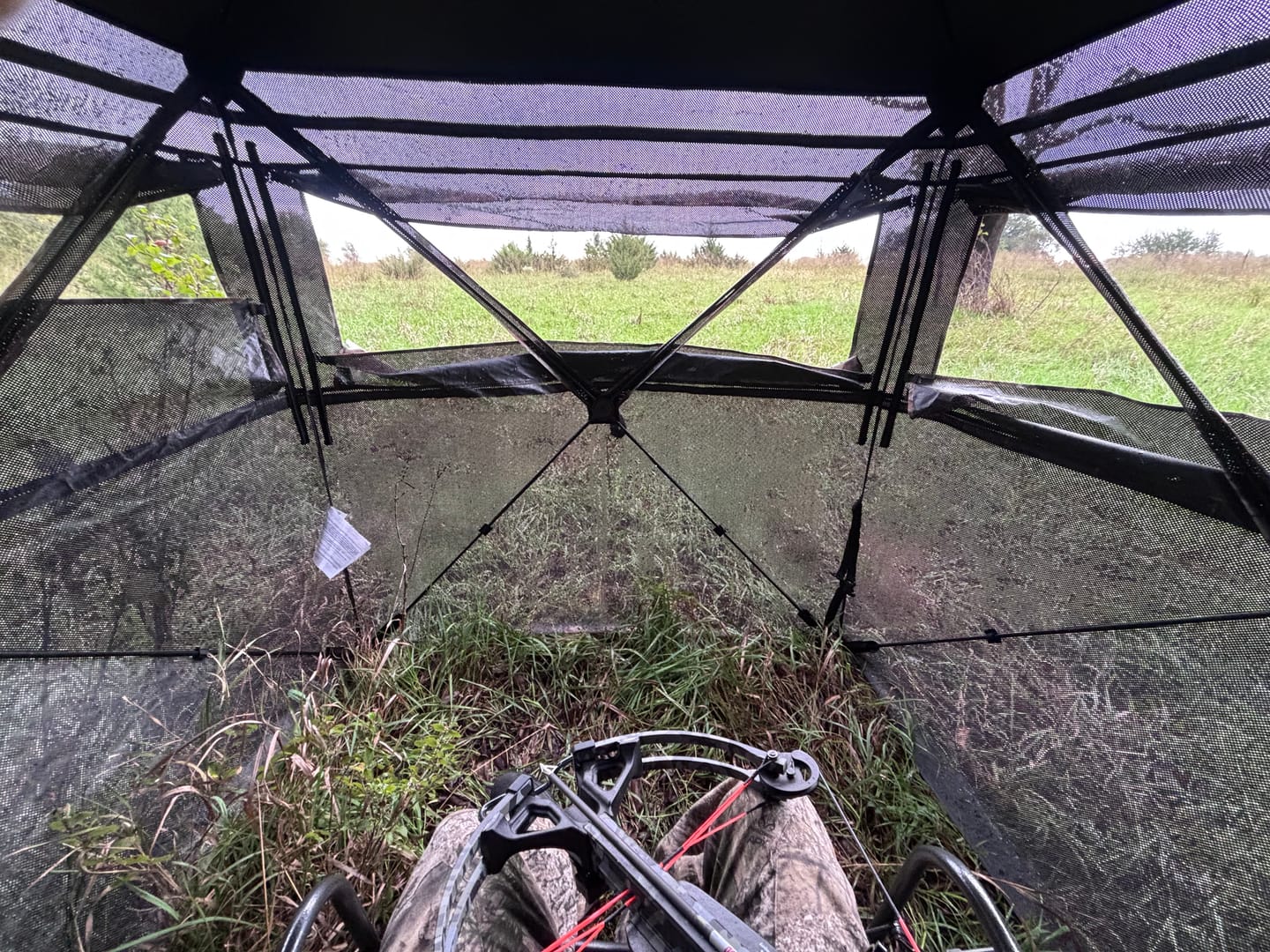 Customer photo review of Vis Series 270 Degree See Through Hunting Blind | Portable 2 3 4 Person Ground Blind | Camo Pop Up Deer Blind for Deer & Hunters