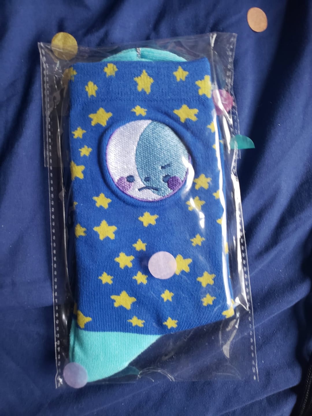 Customer photo review of Sun & Moon Socks!