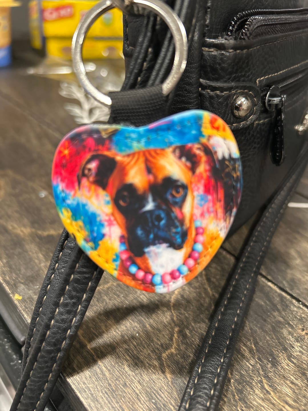 Customer photo review of Graffiti - Personalized Keychain