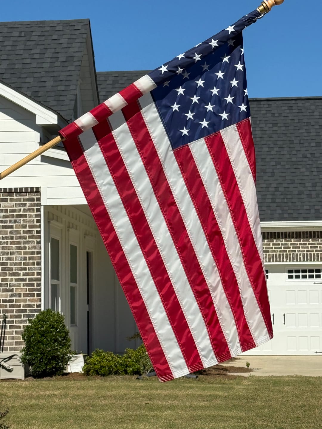 Customer photo review of 3' x 5' American Flag Set