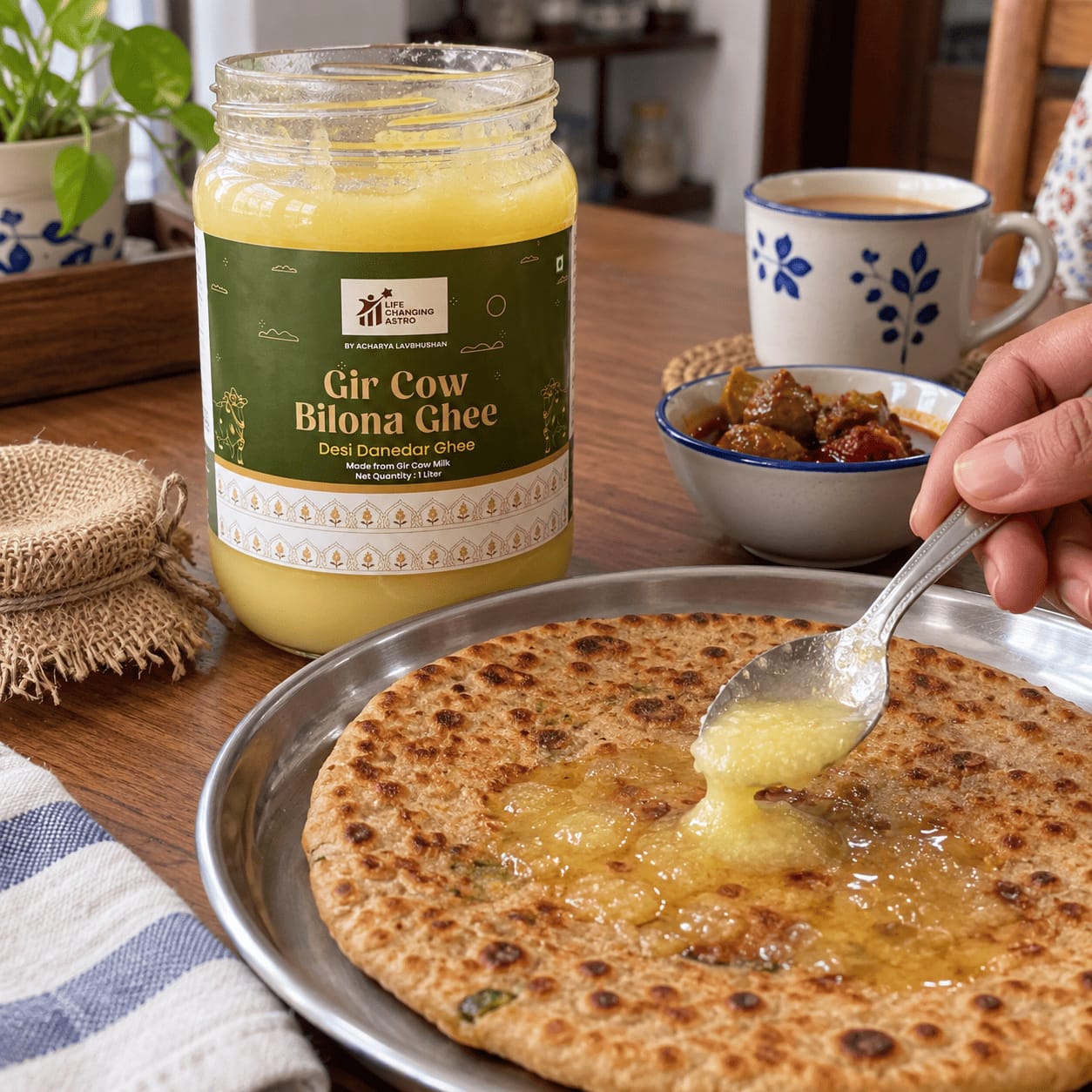 Customer photo review of Gir Cow Bilona Ghee
