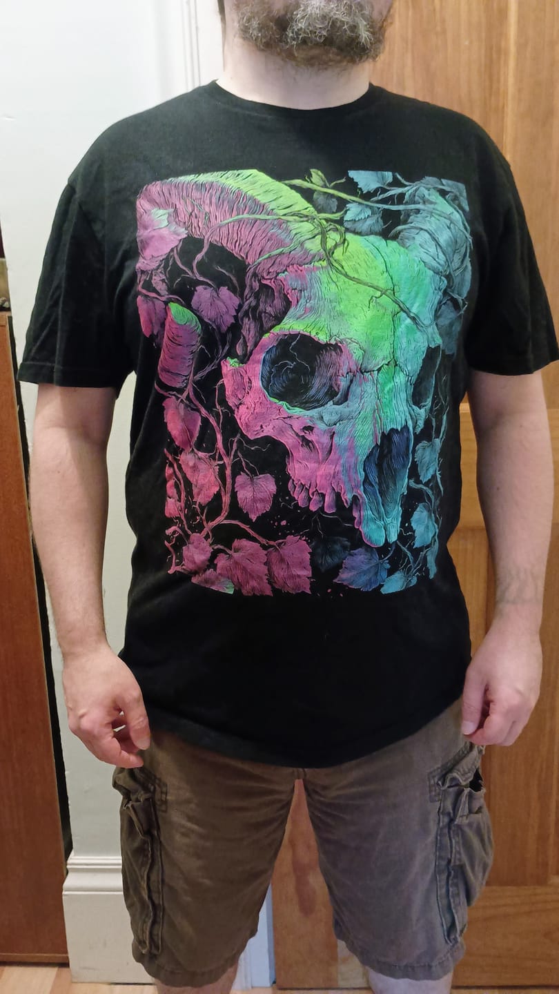 Customer photo review of Skull Garden T-Shirt