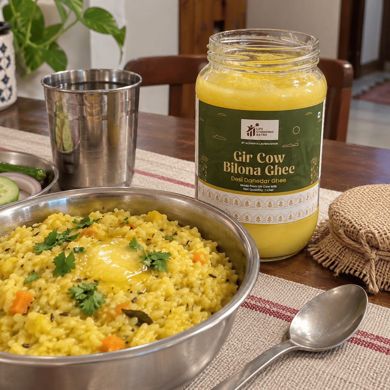 Customer photo review of Gir Cow Bilona Ghee