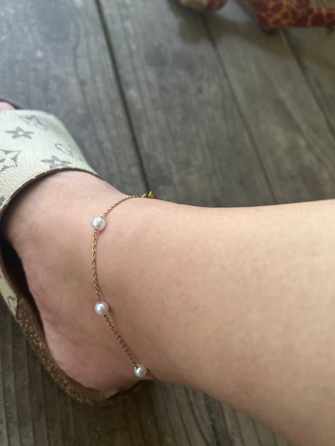 Customer photo review of Cali Pearl Anklet (Bundle)