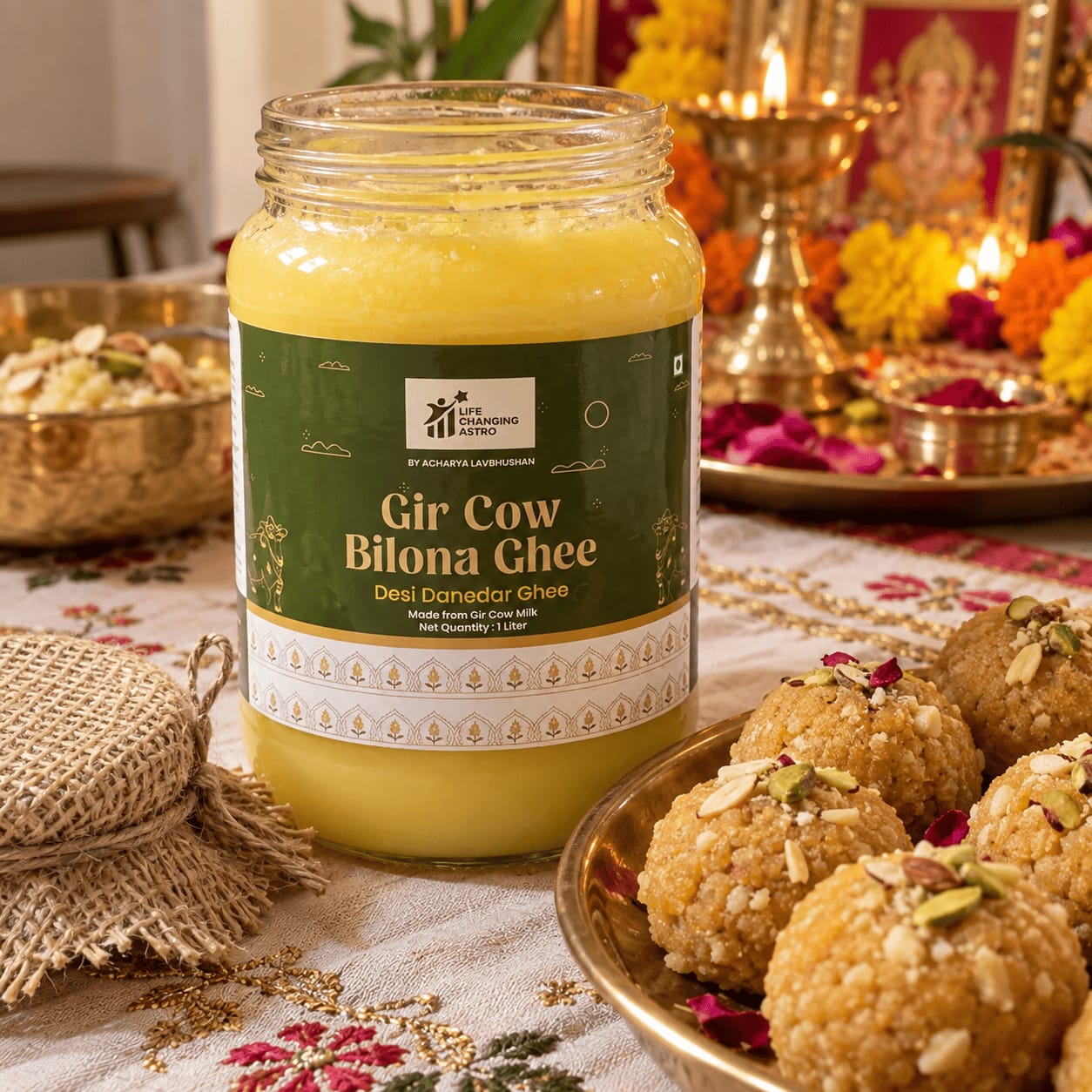 Customer photo review of Gir Cow Bilona Ghee
