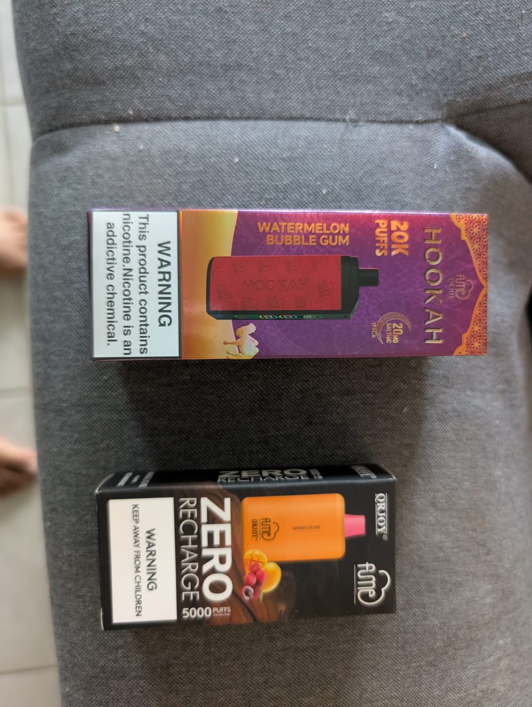 Customer photo review of Fume Hookah 2% Nic  20000 Puffs