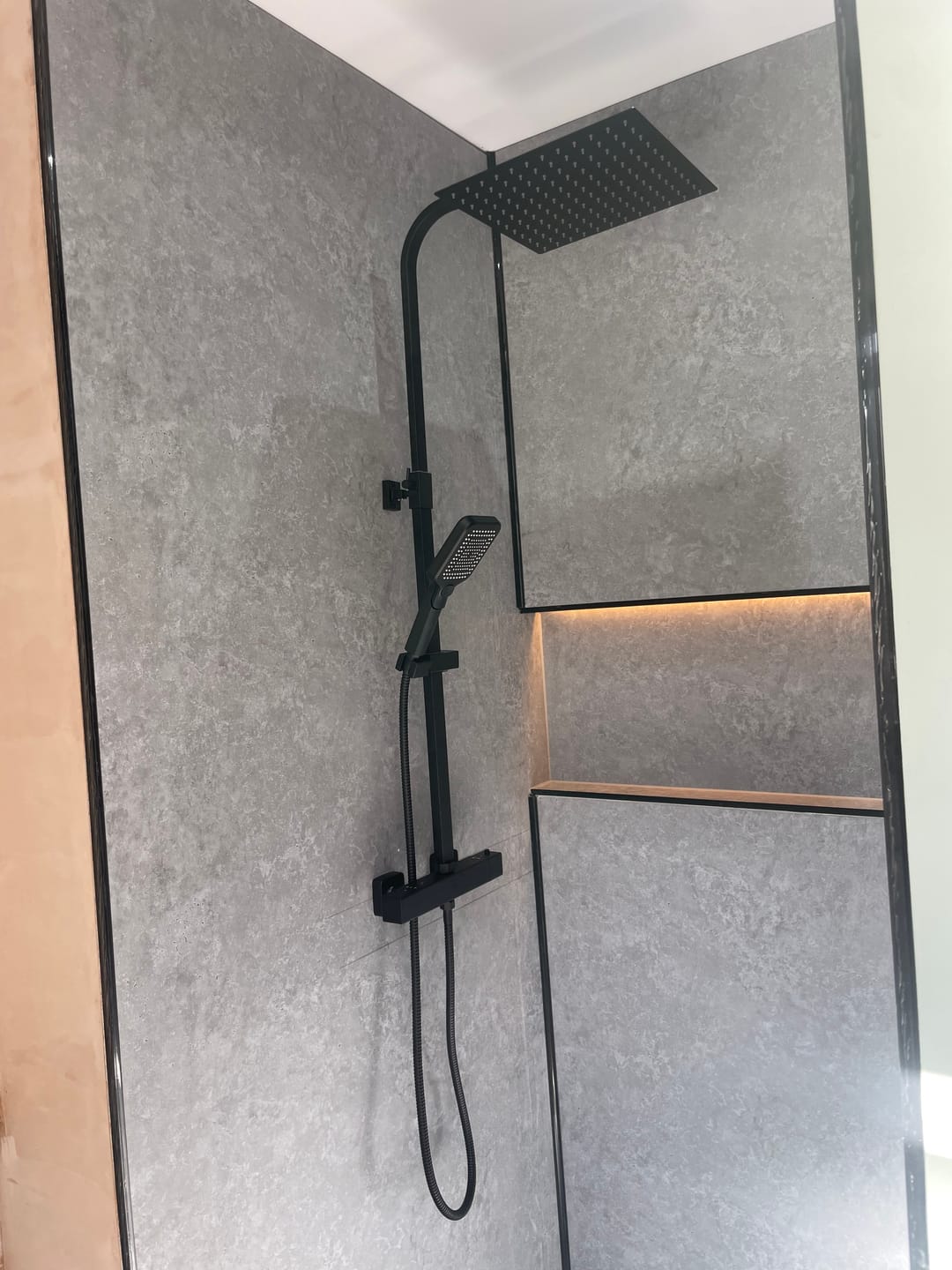 Customer photo review of 10mm Light Concrete Matt Shower Panel 1M x 2.4M